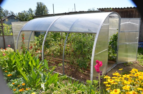 Polycarbonate greenhouse